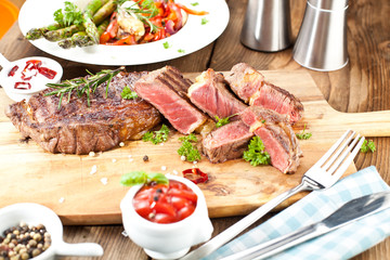 saftiges steak fleisch