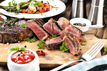 saftiges steak fleisch