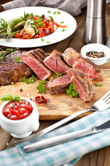 saftiges steak fleisch