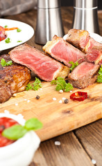 saftiges steak fleisch