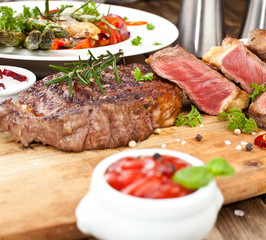 saftiges steak fleisch