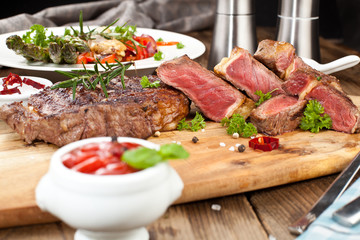 saftiges steak fleisch