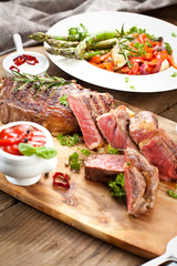 saftiges steak fleisch