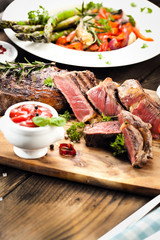 saftiges steak fleisch