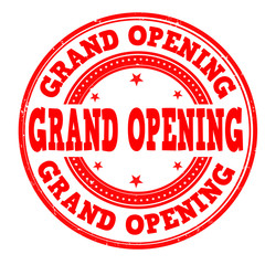 Grand opening stamp
