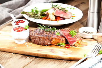 saftiges steak fleisch