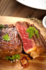 saftiges steak fleisch