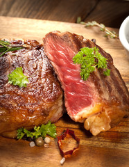 saftiges steak fleisch