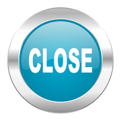 close internet blue icon