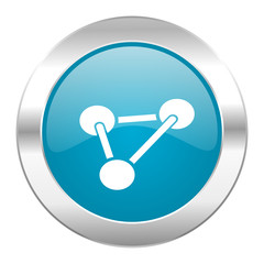 chemistry internet blue icon