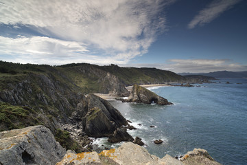 Fototapeta na wymiar stunning clifftops in galicia, spain