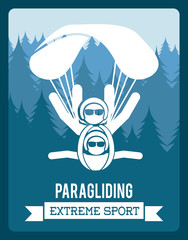 Fototapeta premium paragliding