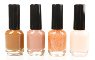 Nail polish isolated on white