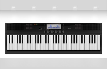 Piano - Teclado Electrico - Ilustracion