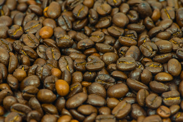 Coffee beans background