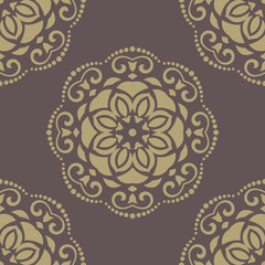 Orient Seamless  Pattern. Abstract Background