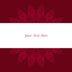 vector template vintage round pattern