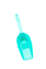 Plastic spoon isolated on white background