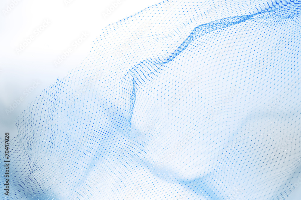 Wall mural blue net netting texture background