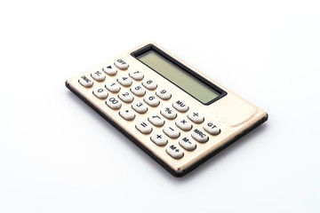 Calculator isolated on white background