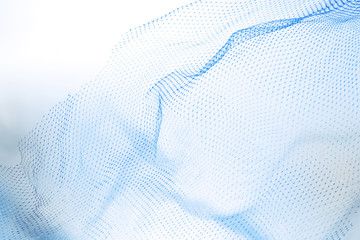 Blue net netting texture background - Powered by Adobe