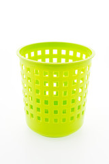 Fototapeta na wymiar Plastic basket isolated on white background