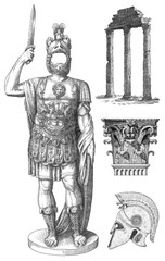 Fototapeta na wymiar Roman soldier