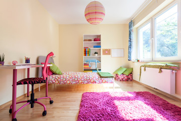 Modern room for a girl