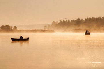 Two boats at the river