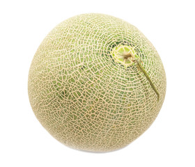 cantaloupe melon on white background