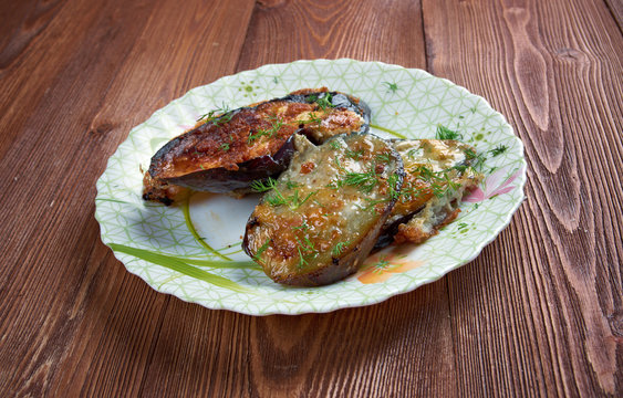 cotolette di melanzane  - Italian appetizer with eggplant