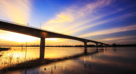 Bridge across the Mekong River.