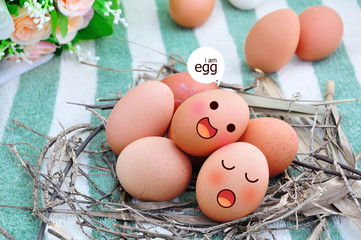 Eggs in Expression Face