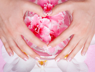 manicure and pedicure body care, spa treatments