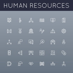 Vector HR Line Icons