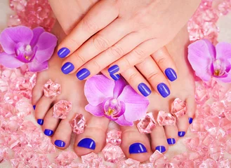 Fotobehang Manicure manicure and pedicure  © missty
