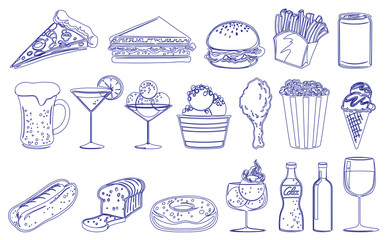 Drinks and edible foods