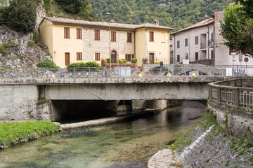 Fototapeta na wymiar Borgo marchigiano, Italia