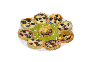 sweet dessert in tartlets