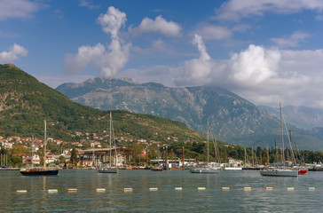 Fototapeta premium View of Tivat city. Montenegro