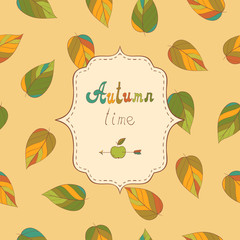 autumn background with leafs