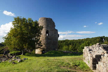 Fototapeta na wymiar ruines du château de Crozant