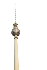 Naklejka premium Wycięta wieża telewizyjna w Berlinie 1