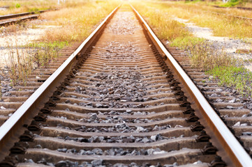 Fototapeta premium The way forward railway