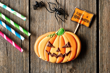 Halloween homemade gingerbread cookie