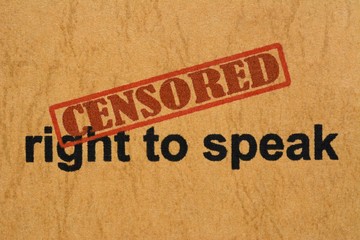 Censored right to speak