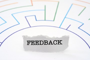 Feedback text on maze