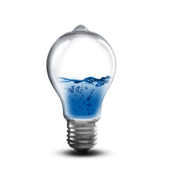 Light Bulb With Water Inside