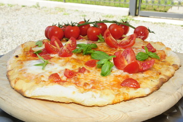 Pizza su tagliere