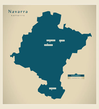 Modern map - Navarra ES